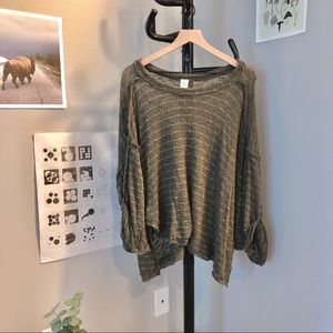 Forest Green Coverup Sweater Shirt